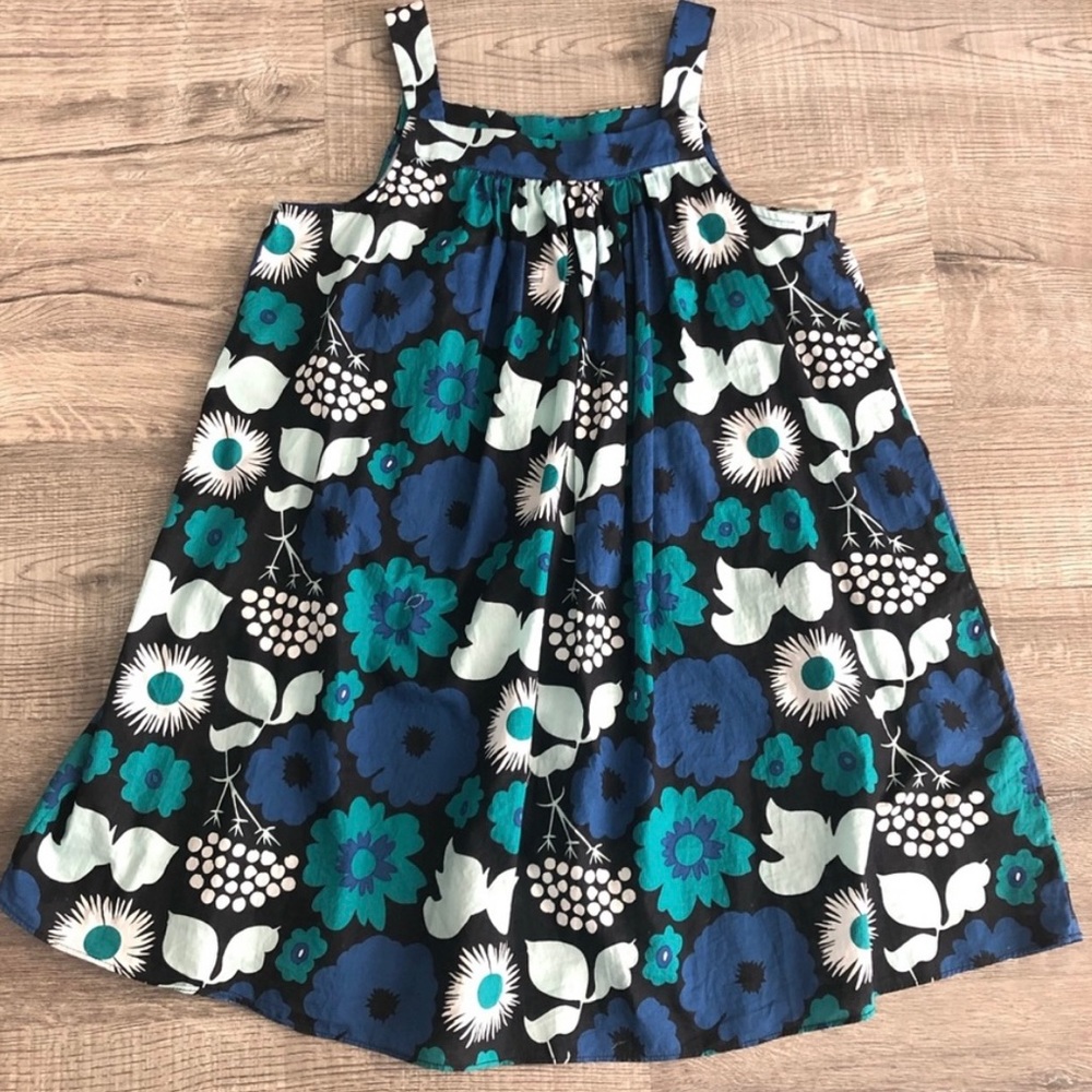 Marimekko girls 3t blue shift sun dress